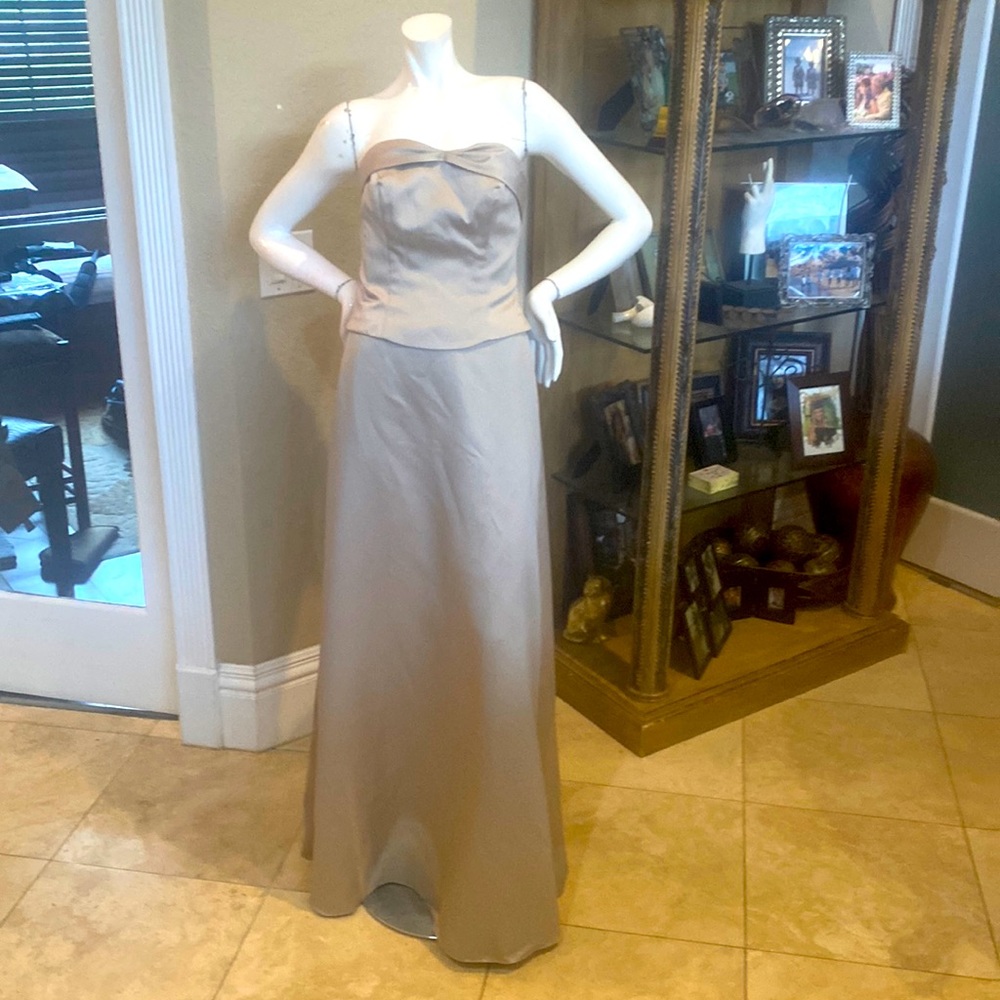 Alfred Angelo Champaigne Strapless Gown